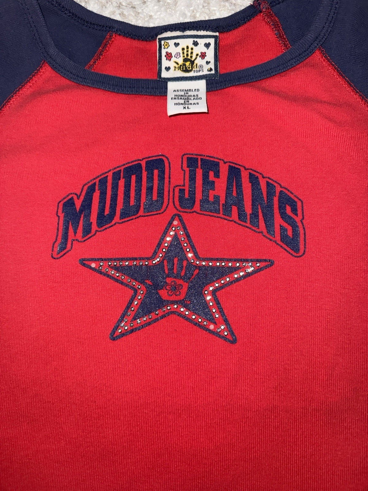 Mudd Vintage Y2K Graphic Baby Tee Olive Green Cotton Dinky Donuts Distressed S
