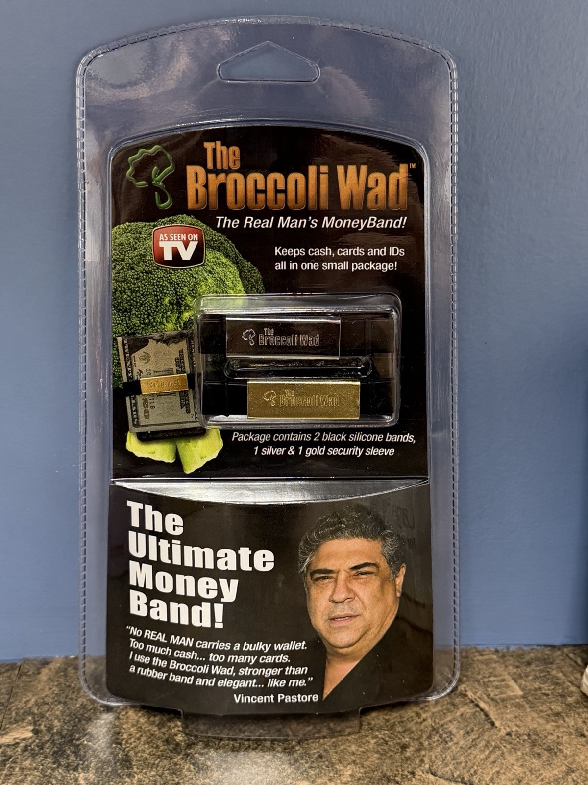 RARE Vintage Broccoli Wad Money Band by Vincent Pastore Sopranos Shark Tank NEW
