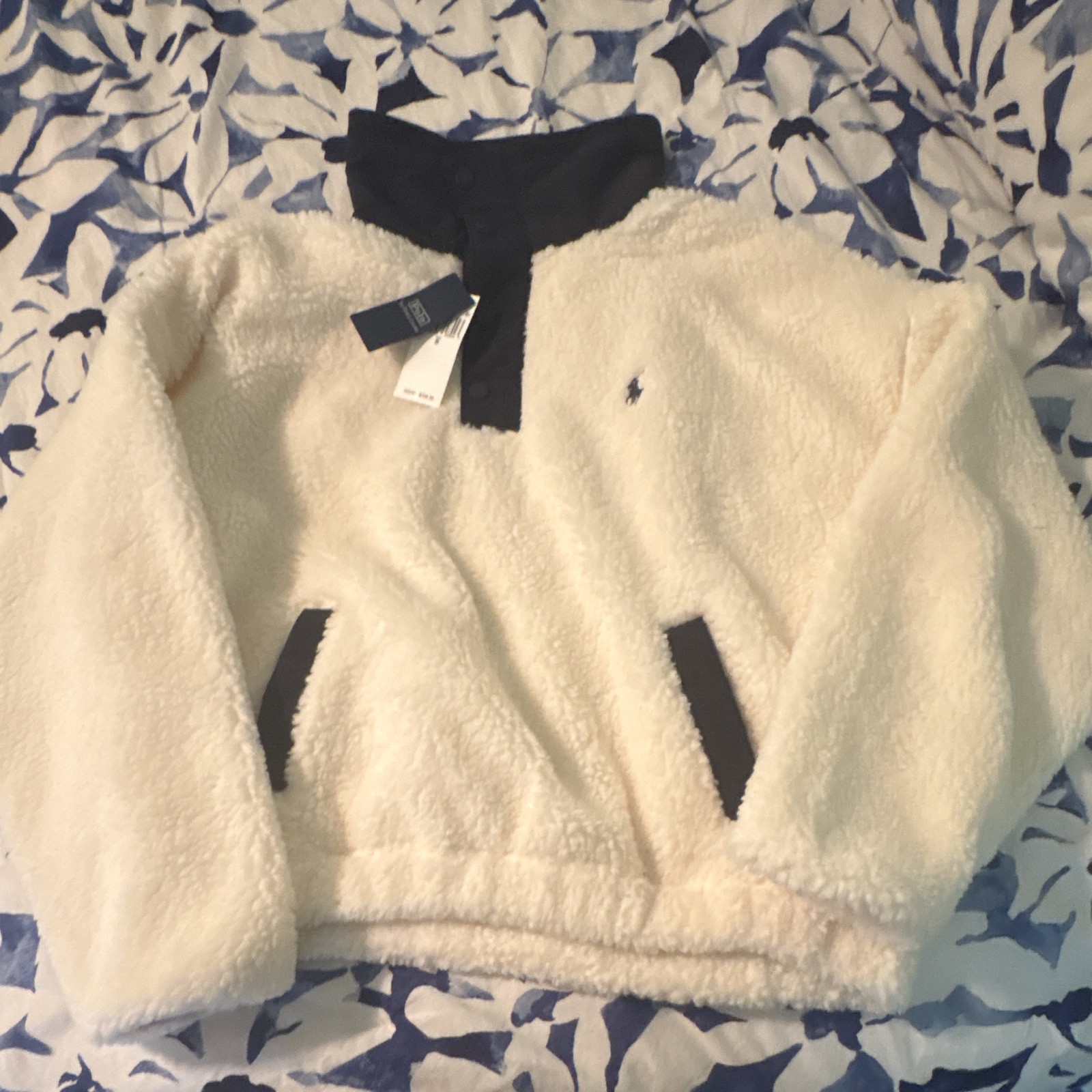 SOLD OUT ralph lauren polo bear fleece pullover size small