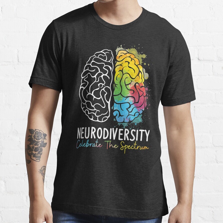 Celebrate Neurodiversity The Spectrum Rainbow Funny Unisex T-Shirt
