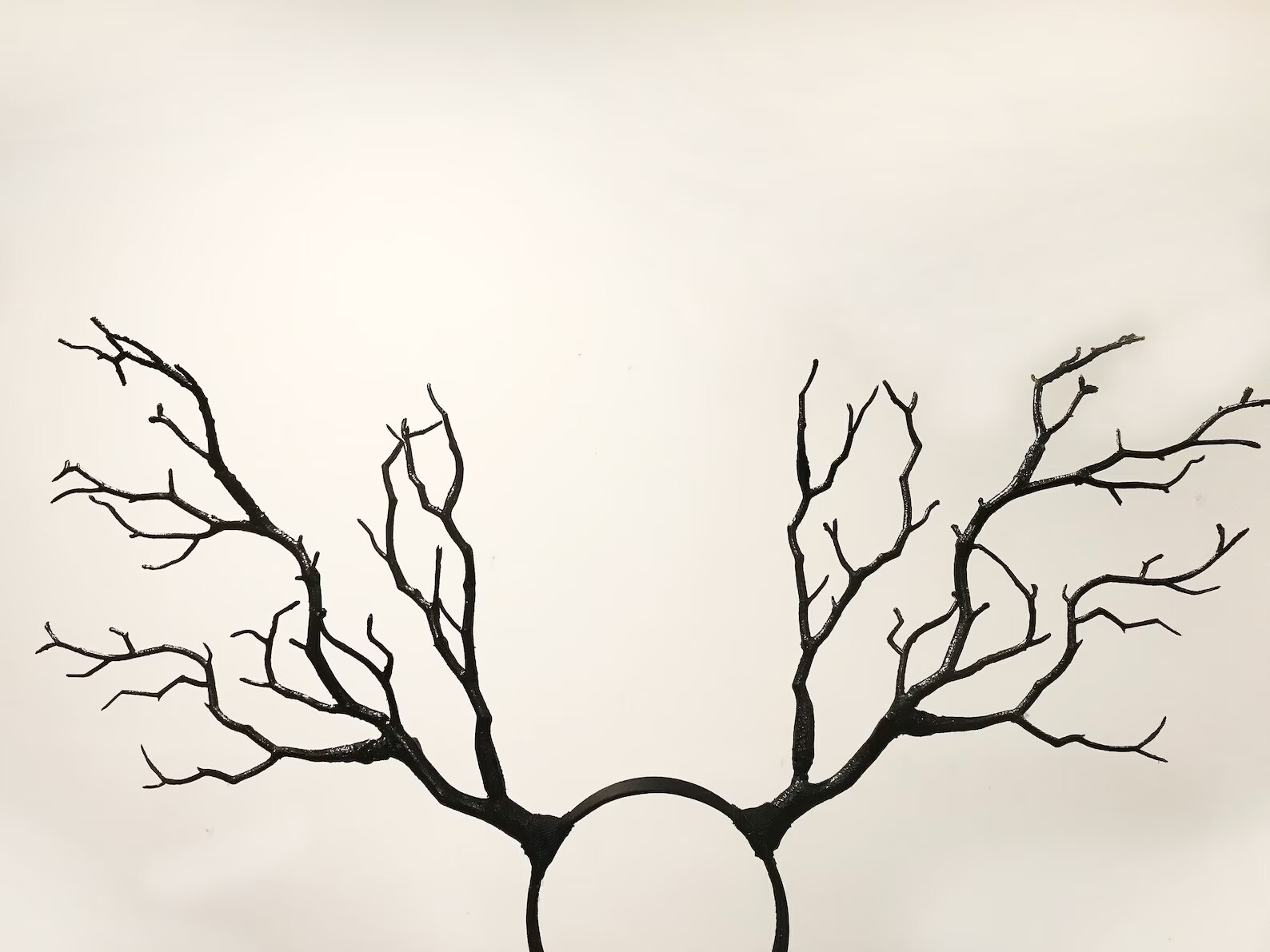 Plain Black Branch Horn Demon Nymph Horn Headdress Antlers Halloween Costume 