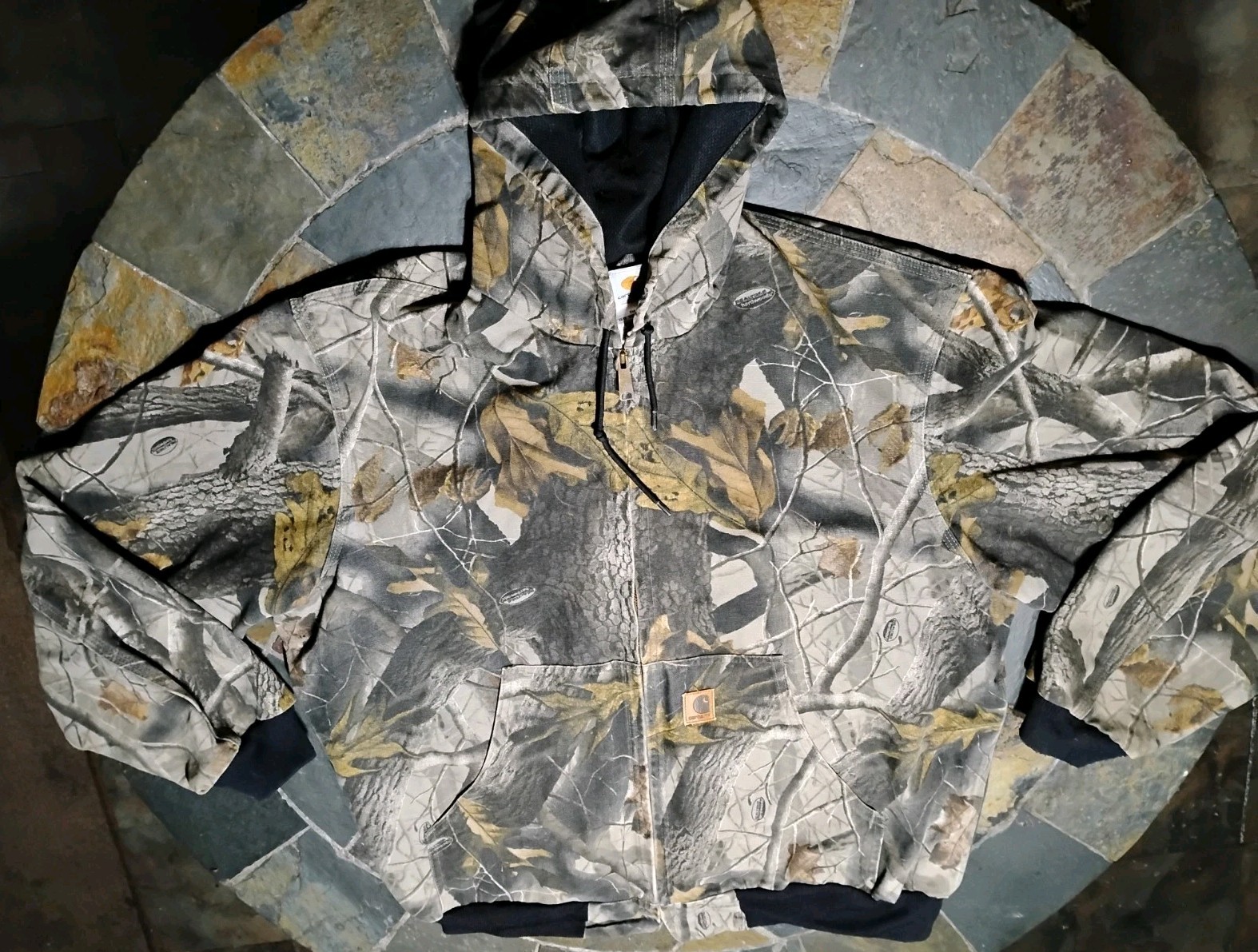 VTG Carhartt J144 CMO Realtree Camo Active Jacket XL Made in USA Union Made Duck