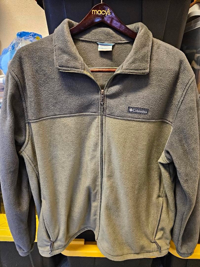 Columbia Steens Mountain Men’s 2XL Colorblock Gray/Green Full Zip Fleece
