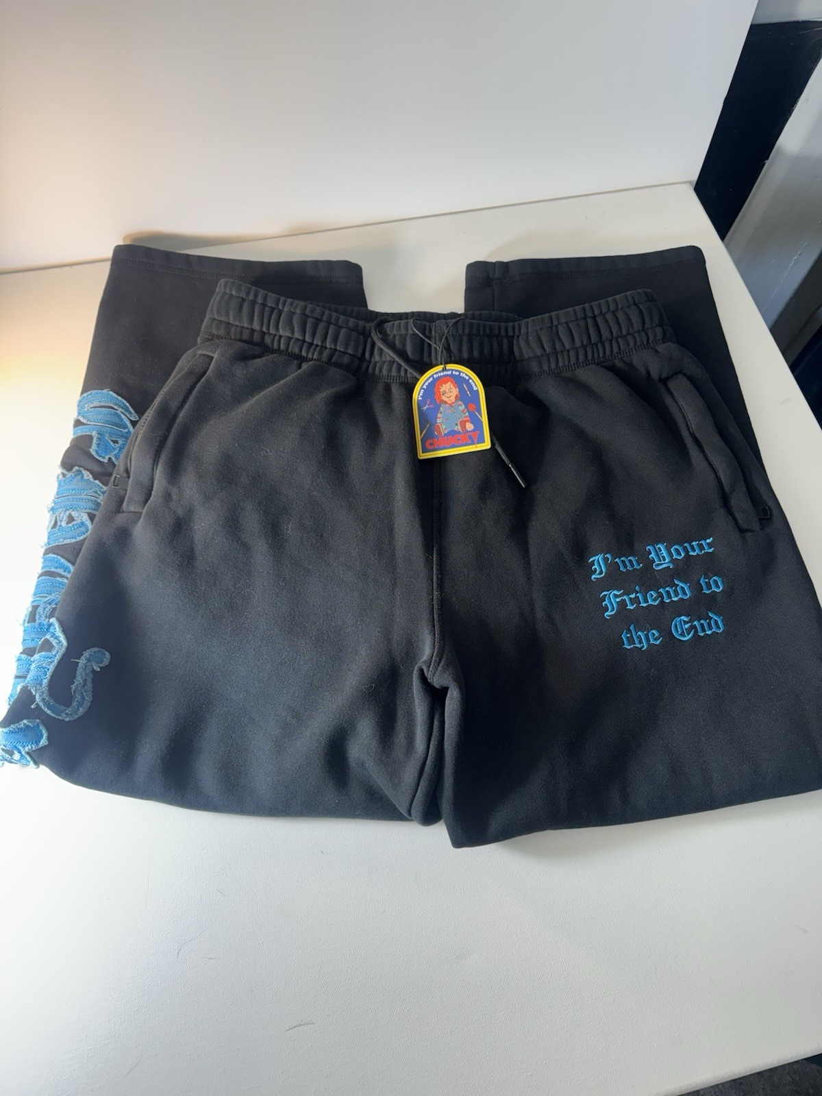 Chucky Childs Play Sweats M Large NWT Horror Joggers Friend To End - Halloween