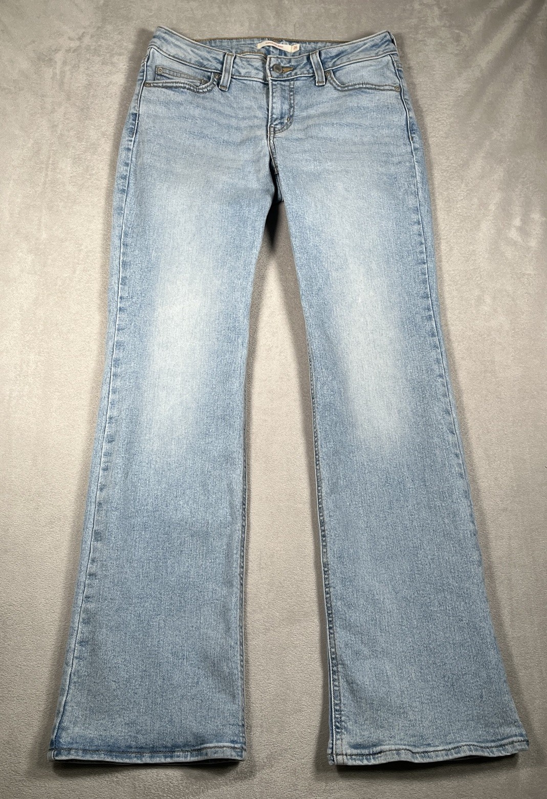 Levi\'s Superlow Bootcut Jeans Women\'s 26x32 Light Wash Stretch Denim Y2K