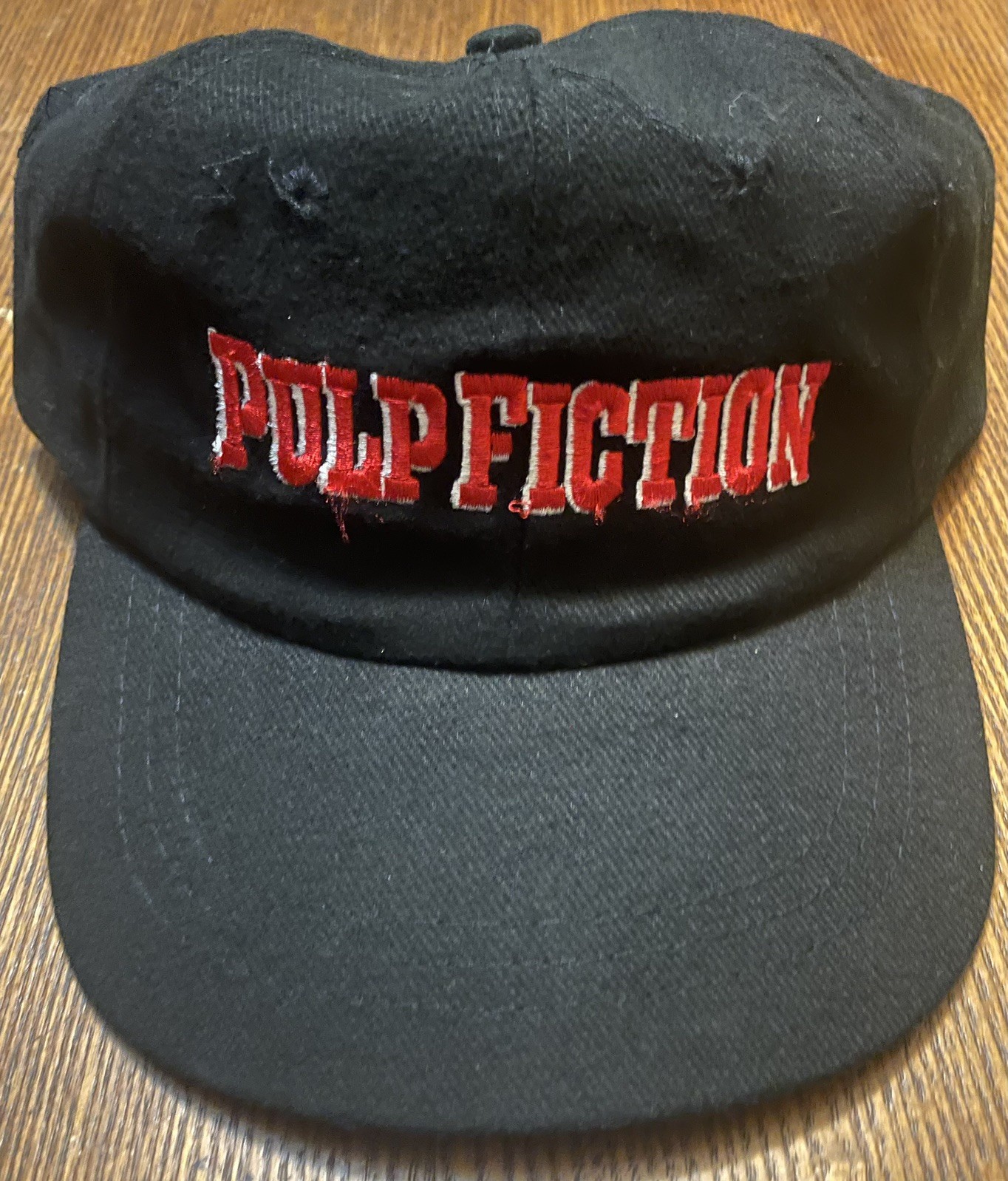 Vintage 90\'s Pulp Fiction Movie Promo Hat Rare Black Tarantino Buena Vista OSFA