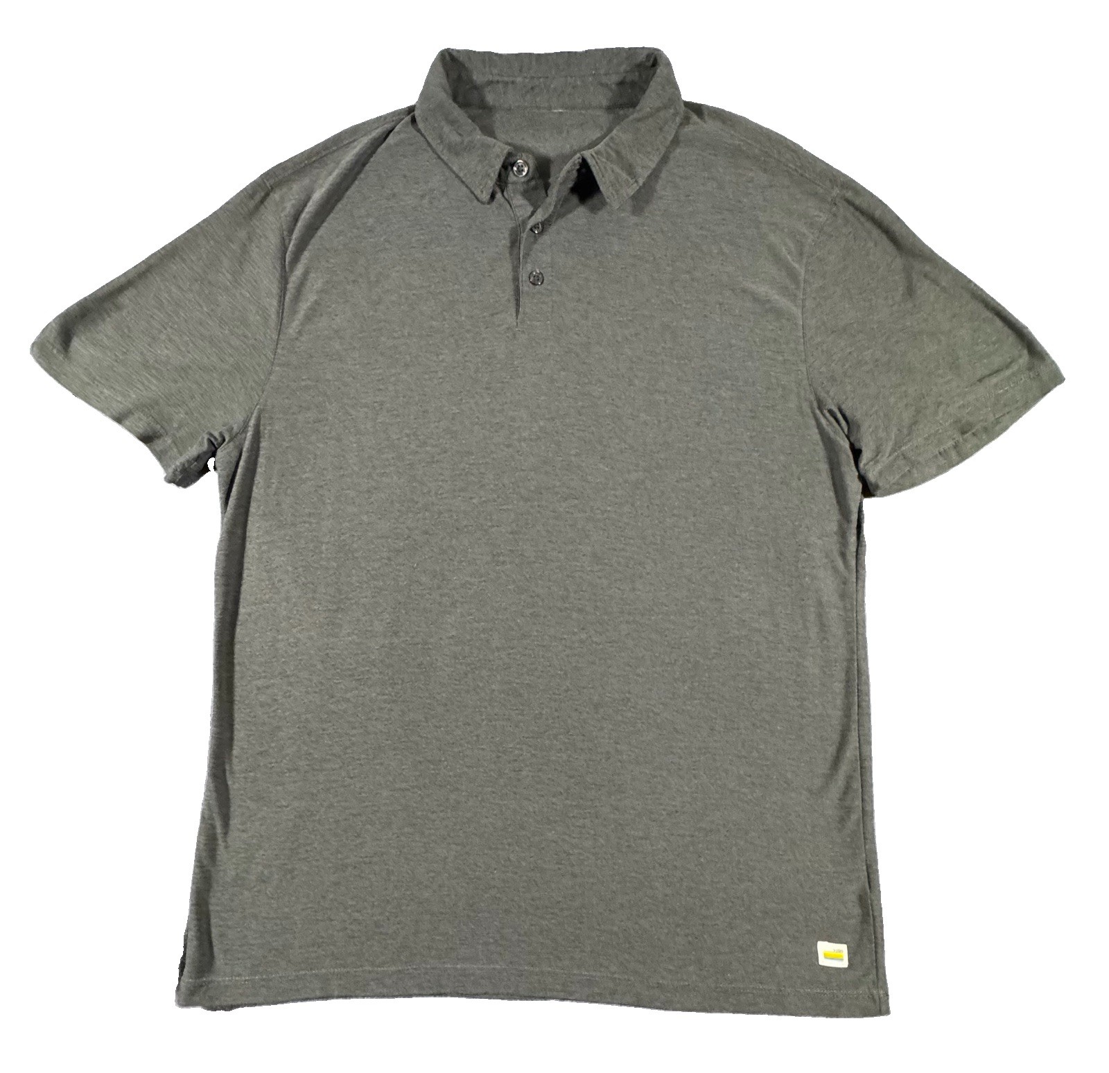 Vouri Men’s L Strato Tech Gray Charcoal Performance Polo