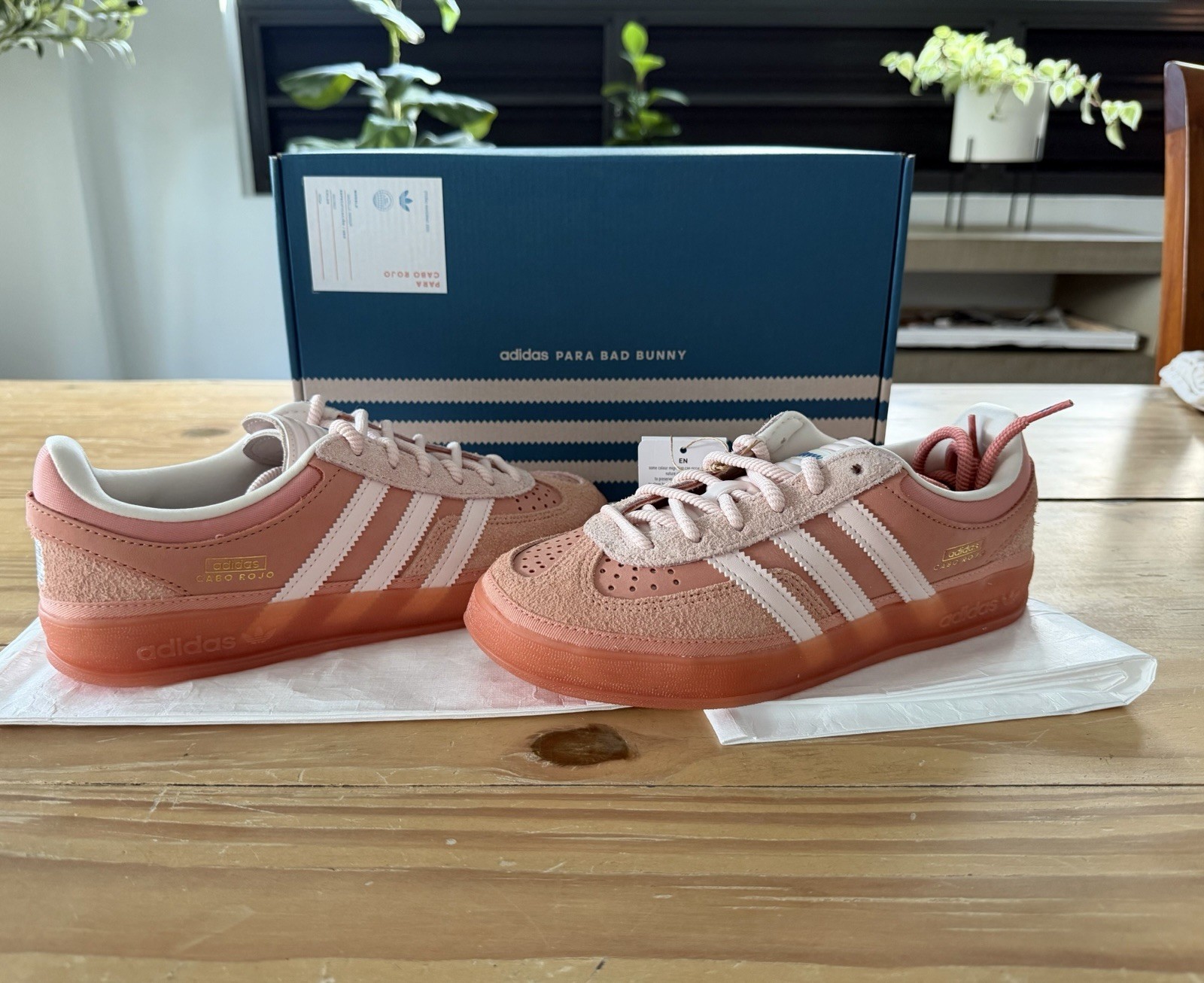 Adidas Bad Bunny Gazelle Indoor Cabo Rojo Pink Women’s 6.5 Men’s 5.5 NEW OG