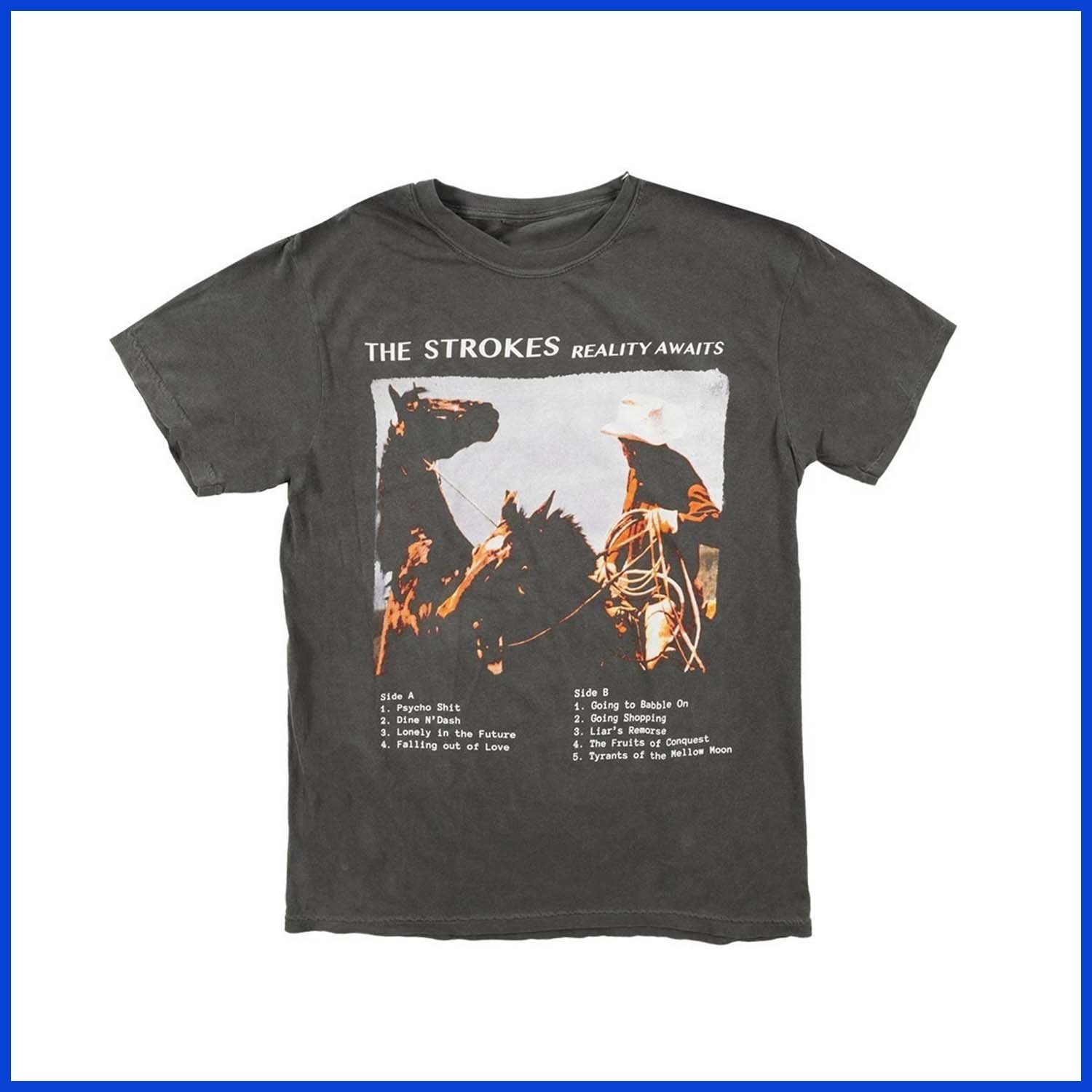 SALE 30% - Specilal The Strokes 2026 Tour Black Shirt Reprint For Men and Women