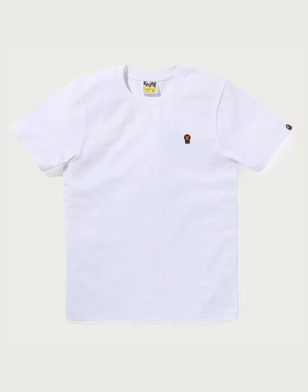 BAPE BABY MILO ONE POINT TEE LADIES White 2L80-210-010 Womens S T-Shirt New
