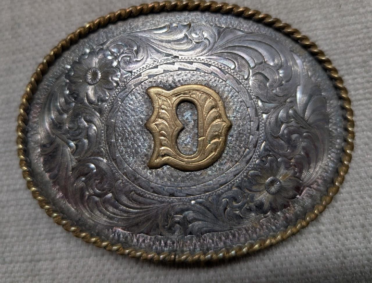 vintage MONTANA SILVERSMITHS belt buckle \