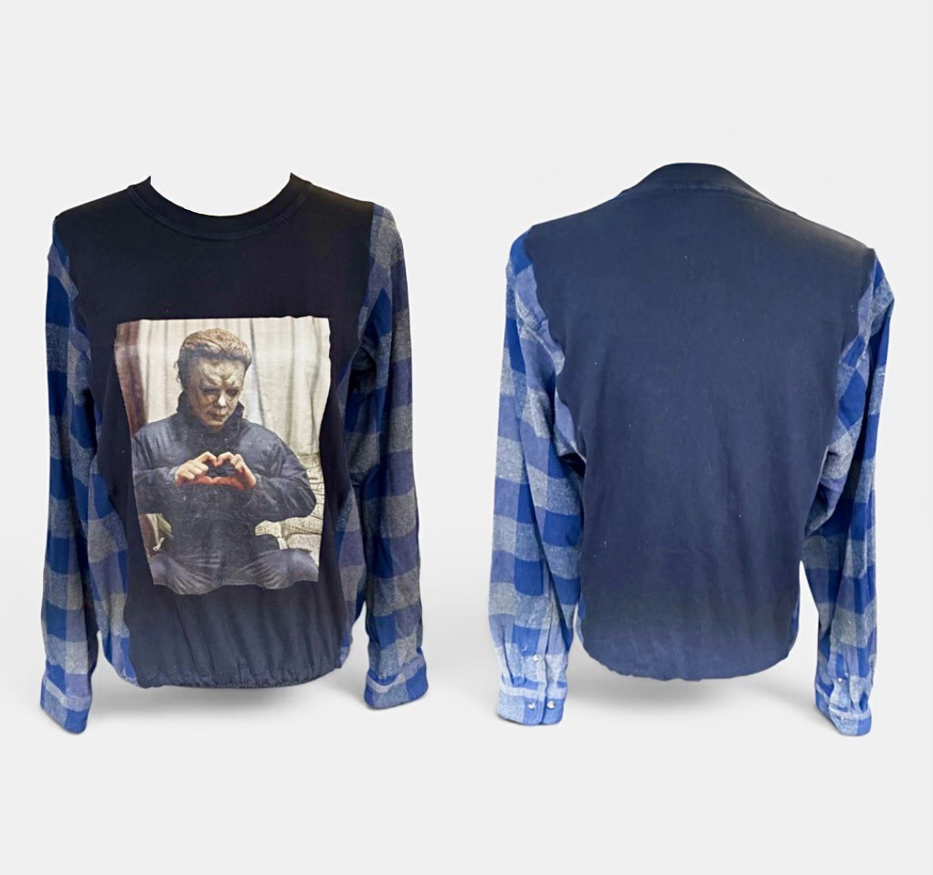 UPCYCLED Michael Myers Flannel Medium-Large