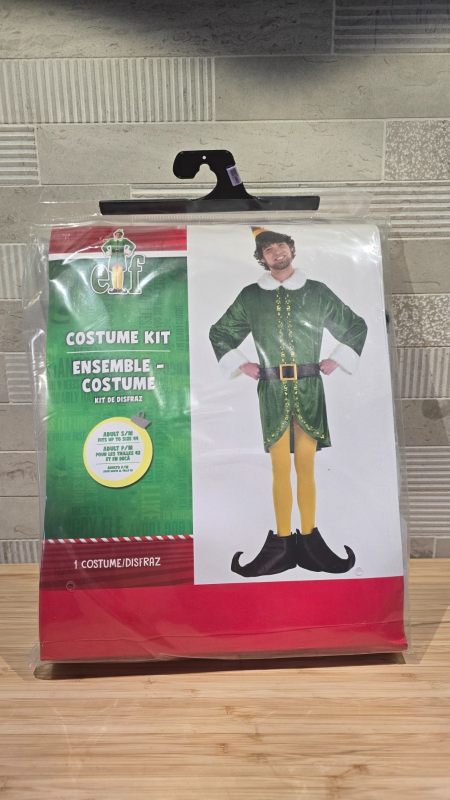 New Buddy the Elf Costume Kit Size Small / Medium Up to Size 44