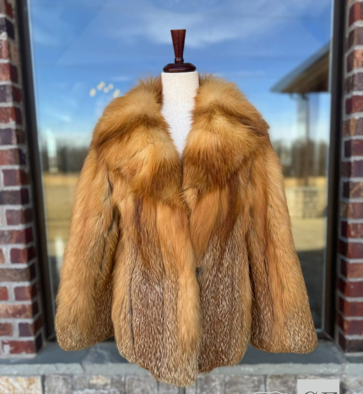 Luxury Real Red Fox Fur Jacket Women Winter Warm Luxury Fur Coat Outerwear