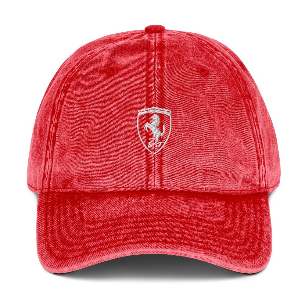 Charles Leclerc #16 F1 2026 Faded Red Cap Fan Inspired Ferrari Scuderia Hat Gift