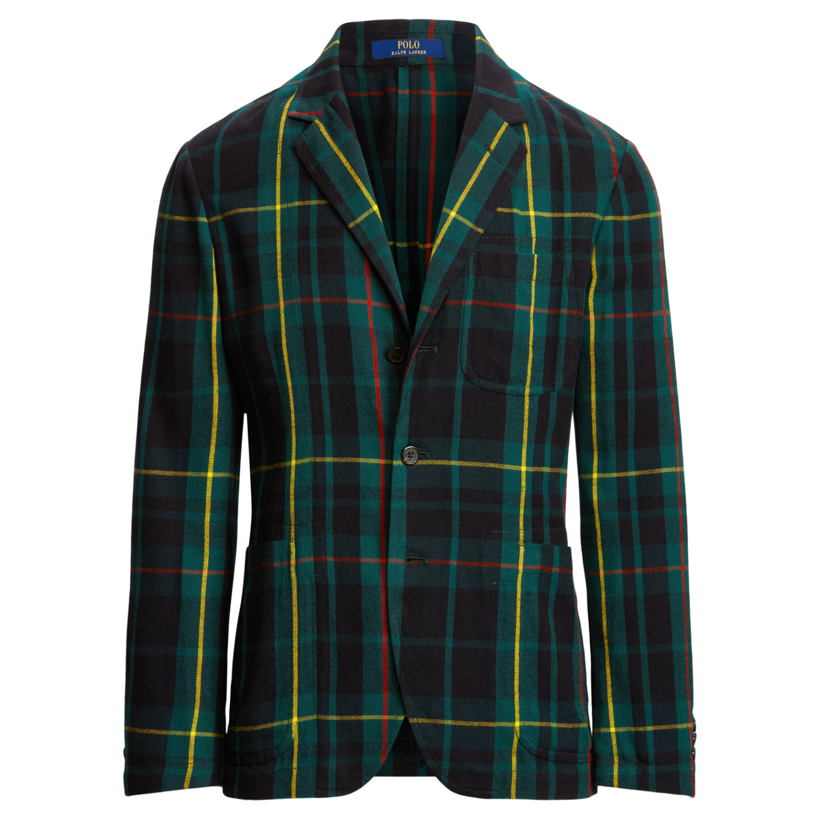 $198 NWT POLO RALPH LAUREN Men\'s Tartan Plaid Flannel Suit Jacket Blazer Medium
