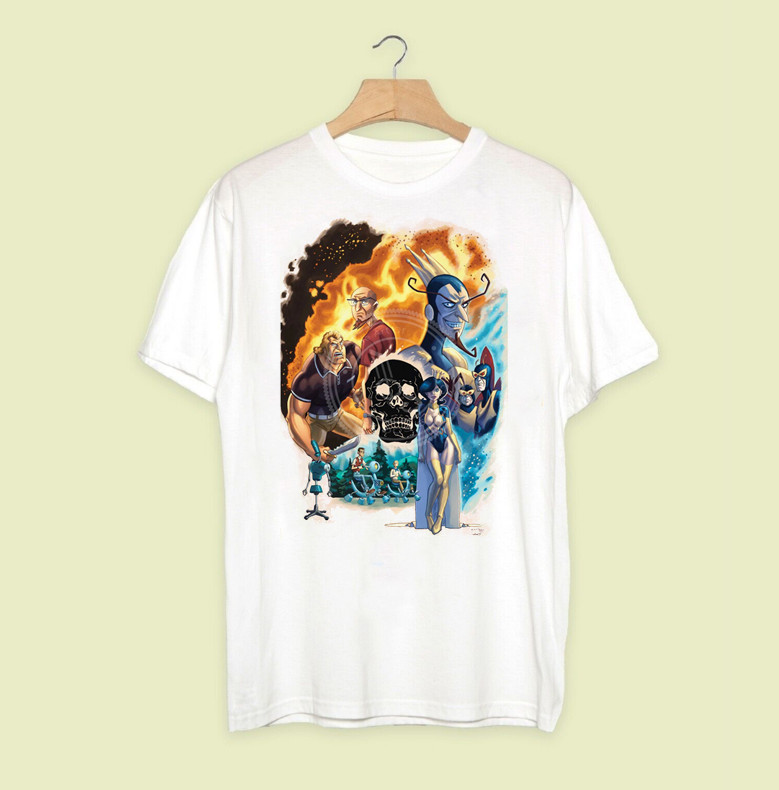 Fashion The Venture Bros Cartoon full size White t-shirt Men and Women 2TT126