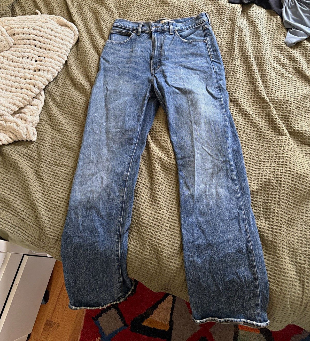 Madewell Women’s Relaxed Bootcut Jeans Size 28 Medium Wash Blue Denim