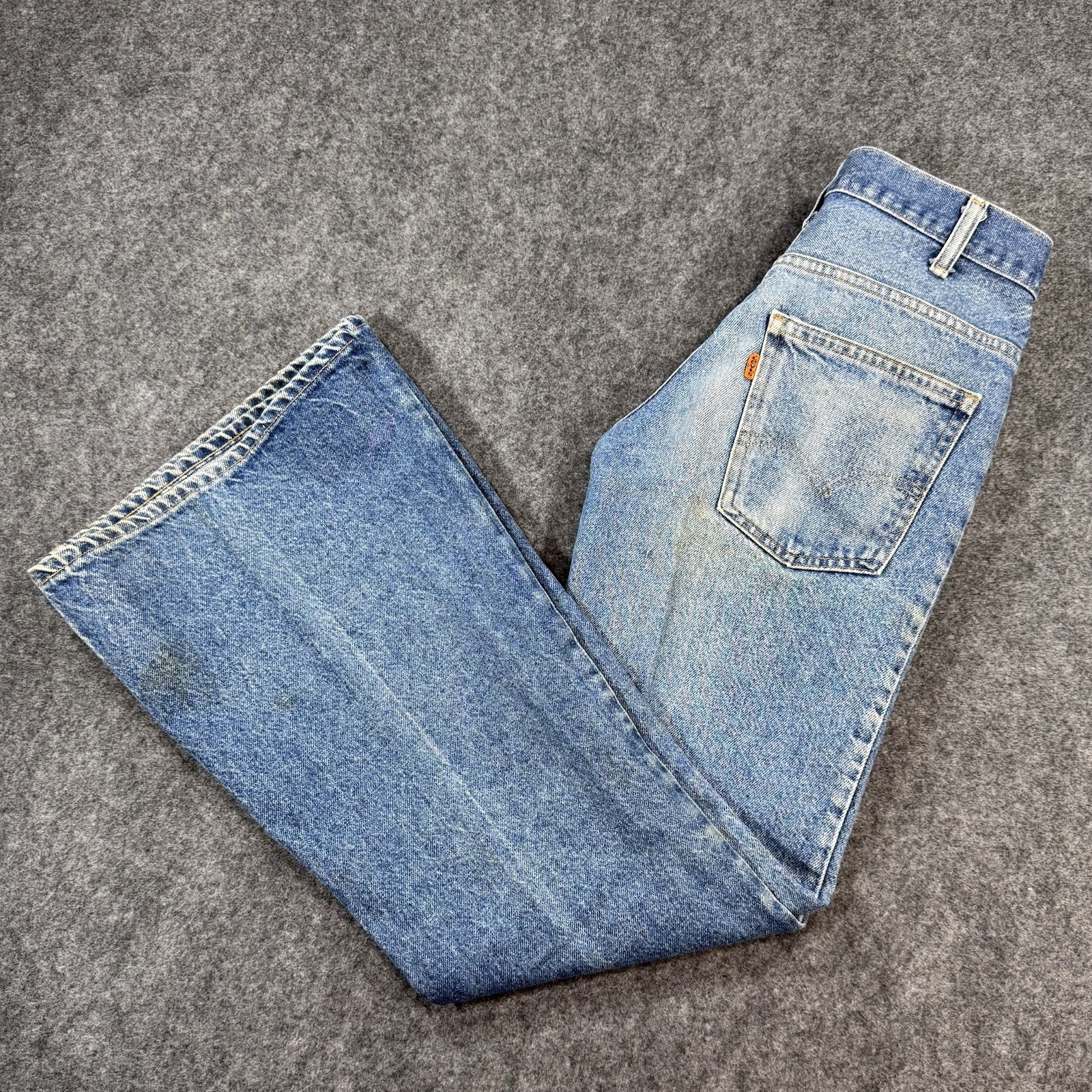 Vintage 70’s Levi’s 684 Orange Tab Bell Bottoms Size 30x33. Made in the USA.