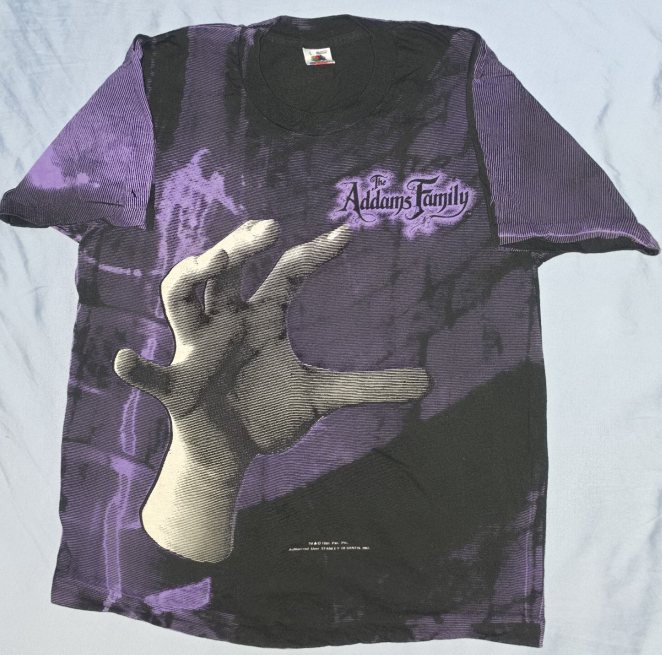 Vintage 1991 The Addams Family Thing Single Stitch Movie Promo T-Shirt L RARE
