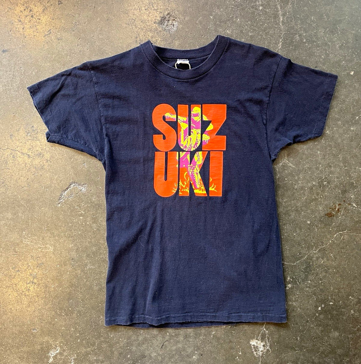 Vintage 70s Mayo Spruce Suzuki Tee Sz M