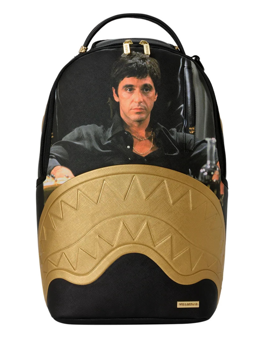 Sprayground Scarface My Place Backpack🔥New Black Bookbag School Travel Bag