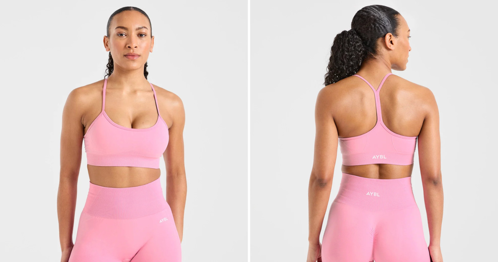 AYBL Empower Seamless Sports Bra - Baby Pink S
