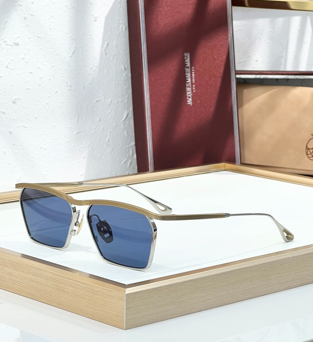 Jacques Marie Mage Style Sunglasses Bresson Vintage Metal Frame Men Women 60mm