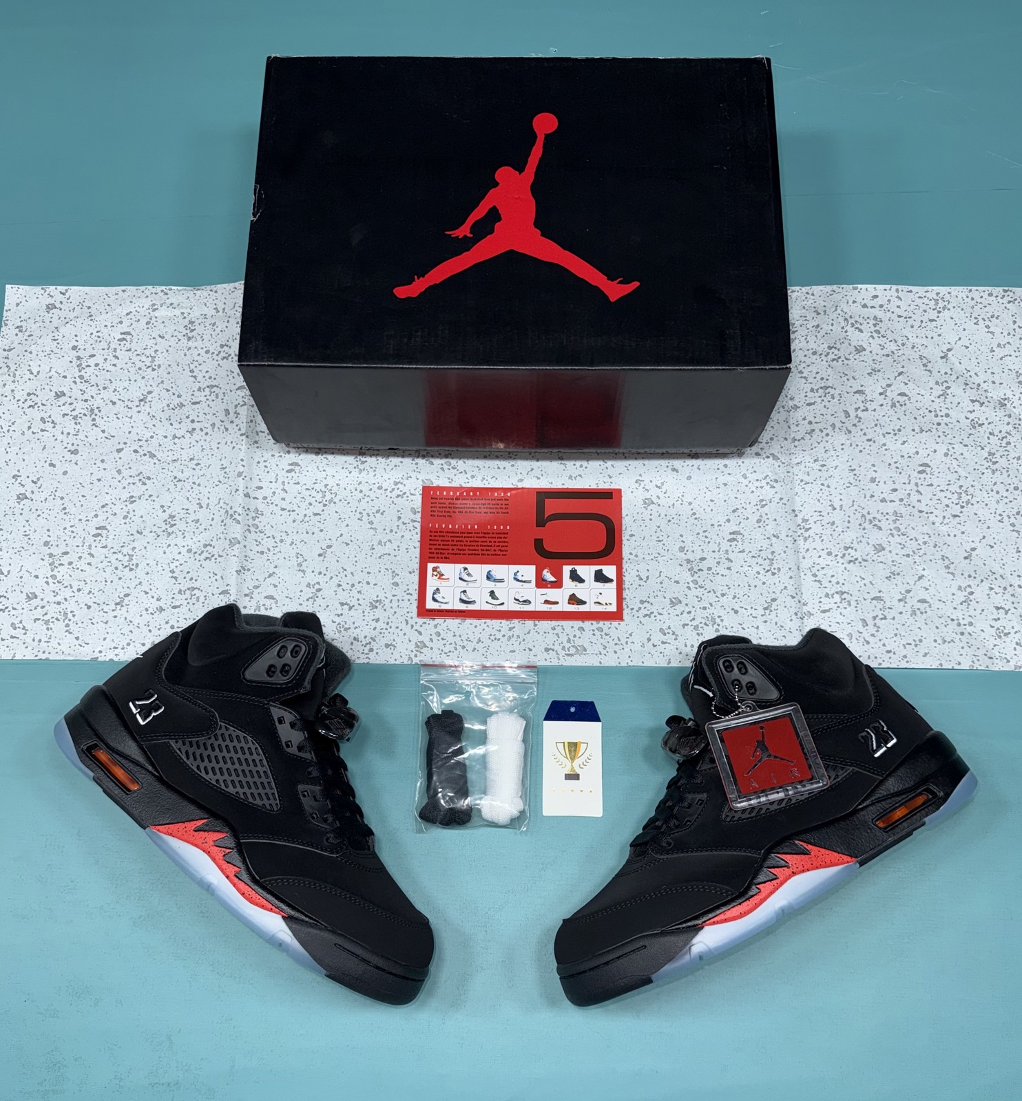 Air Jordan 5 Halloween Black Picante Red - Multiple Sizes | Brand New