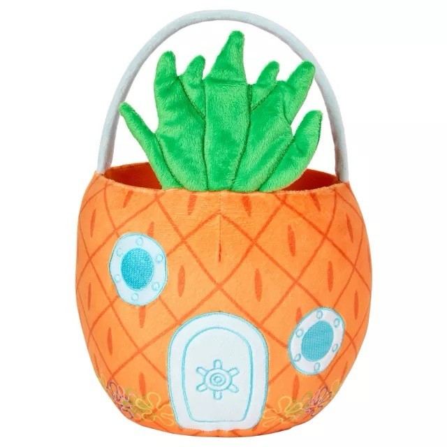 05081765 Spirit Halloween SpongeBob Pineapple Plush Treat Bucket 12 Inch