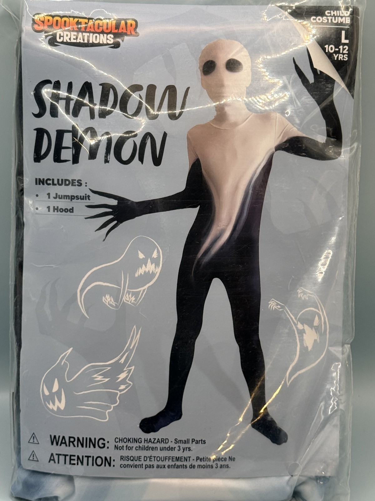 Spooktacular Creations Shadow Demon Boy\'s Halloween Costume Large 10-12 Yrs