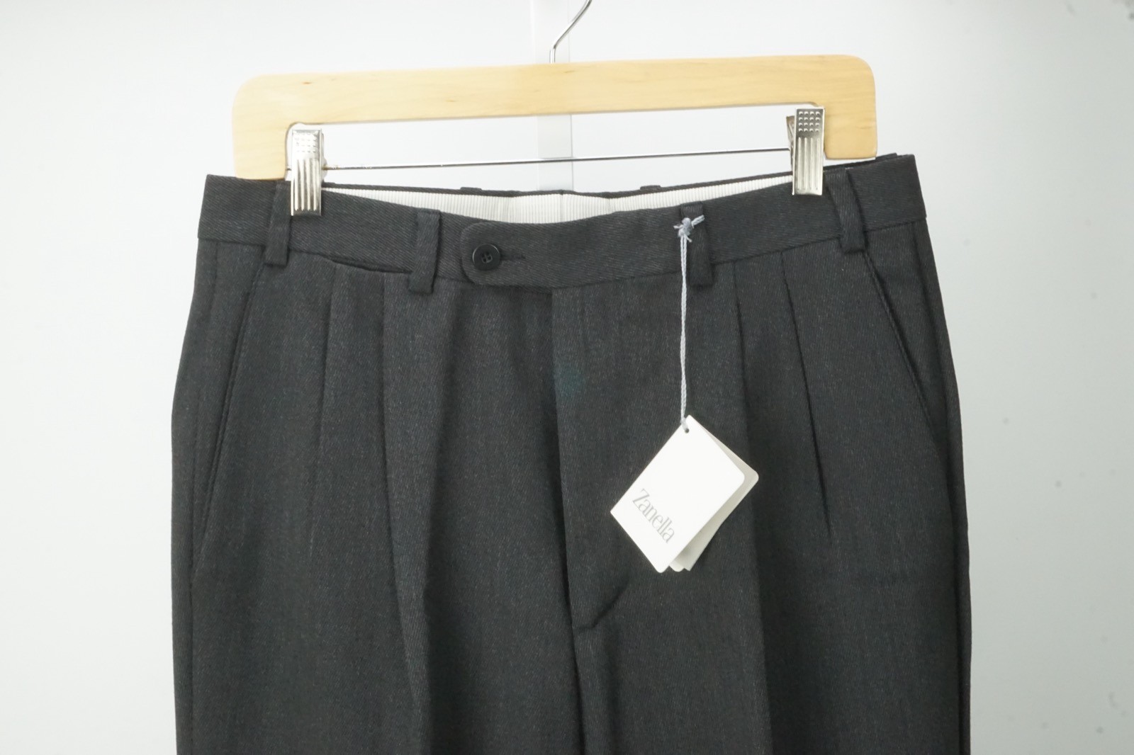 Zanella Giorgio Brown Wool Mens Dress Pants Sz 48 EU BRAND NEW