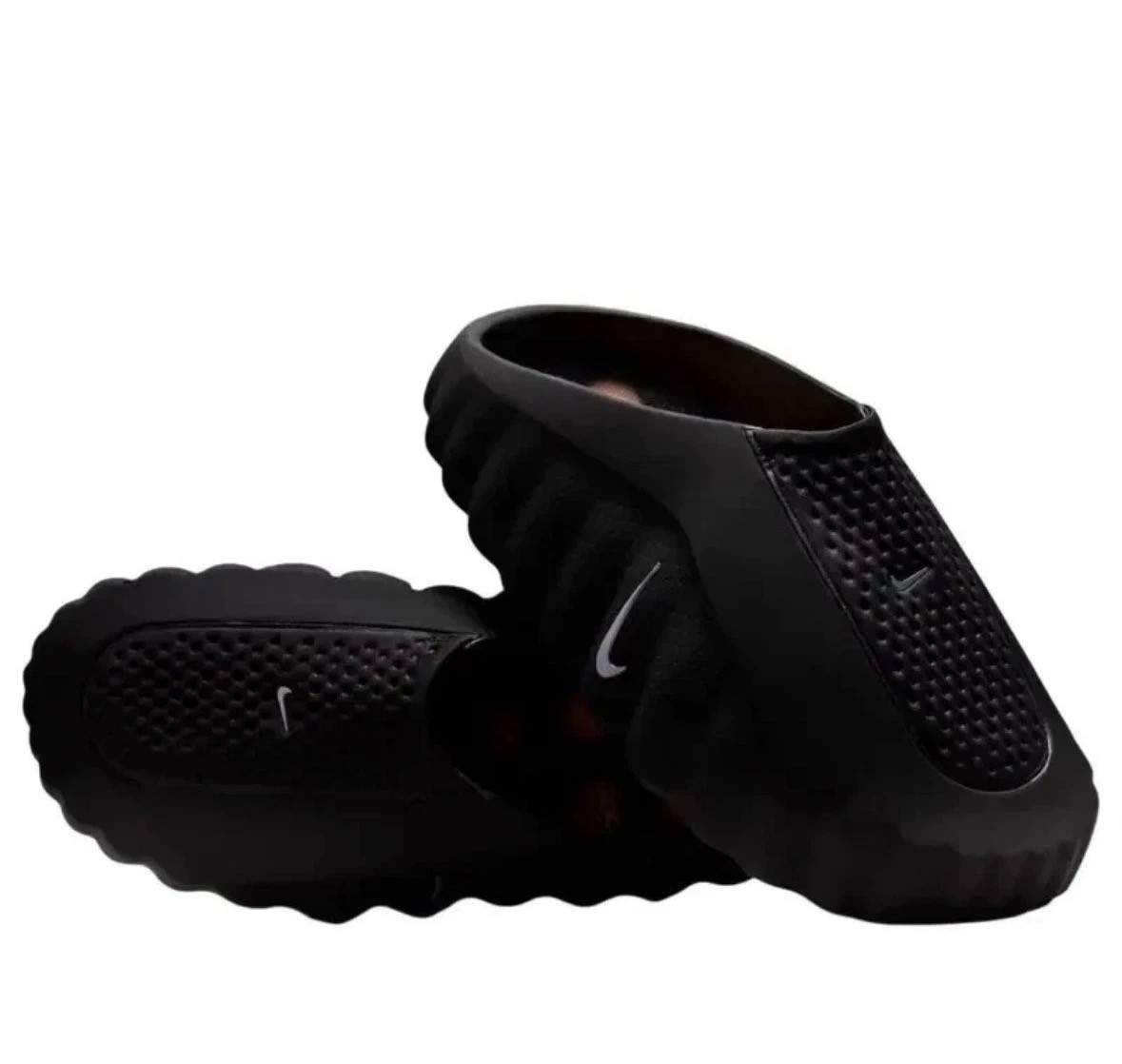 NEW Nike Mind 001 Slide (Black Chrome & Light Smoke Grey)