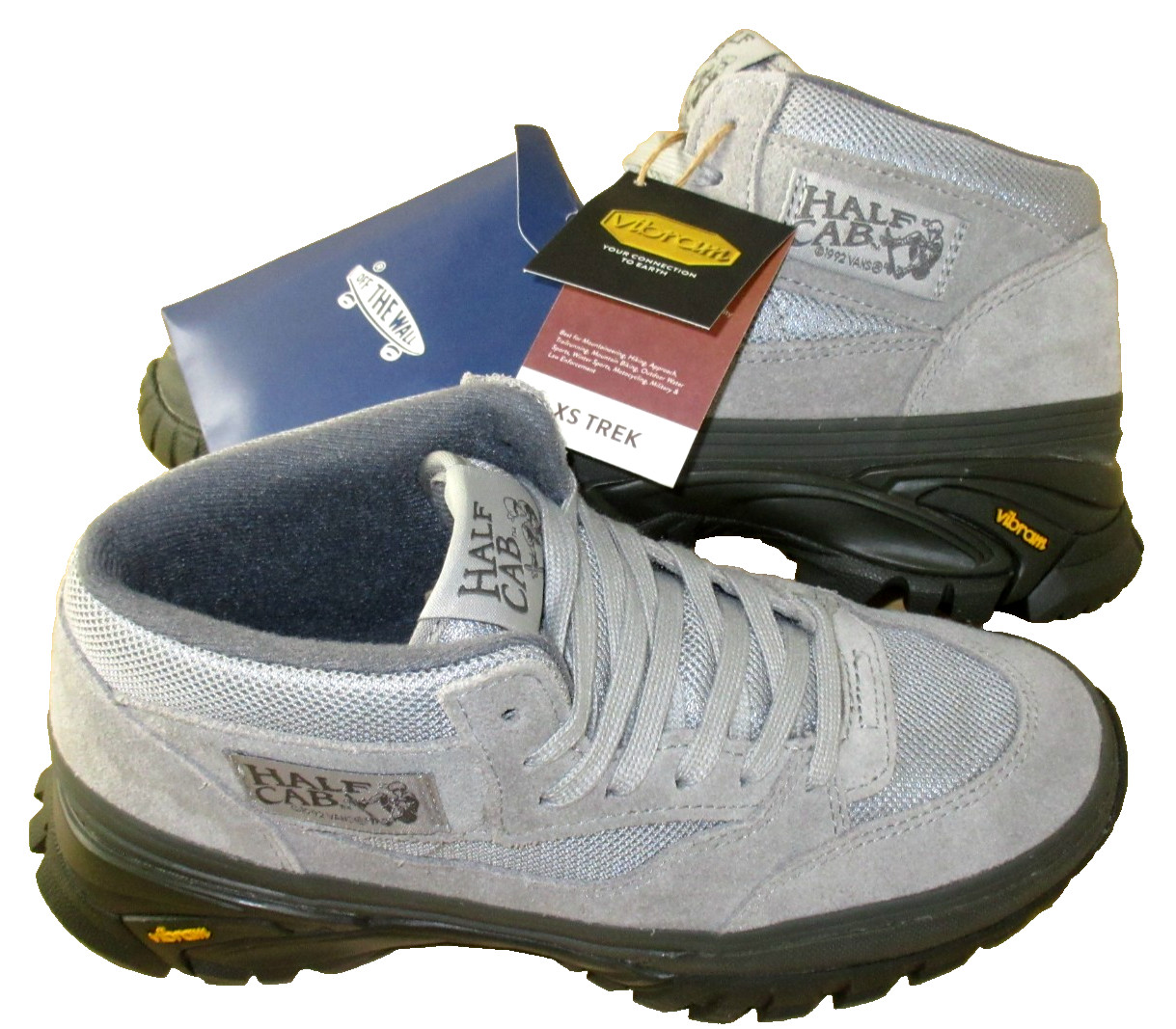 Vans Women\'s Premium Lx Half Cab 33 Trail Hiking Shoes Drizzle Grey Size 6.5 NIB