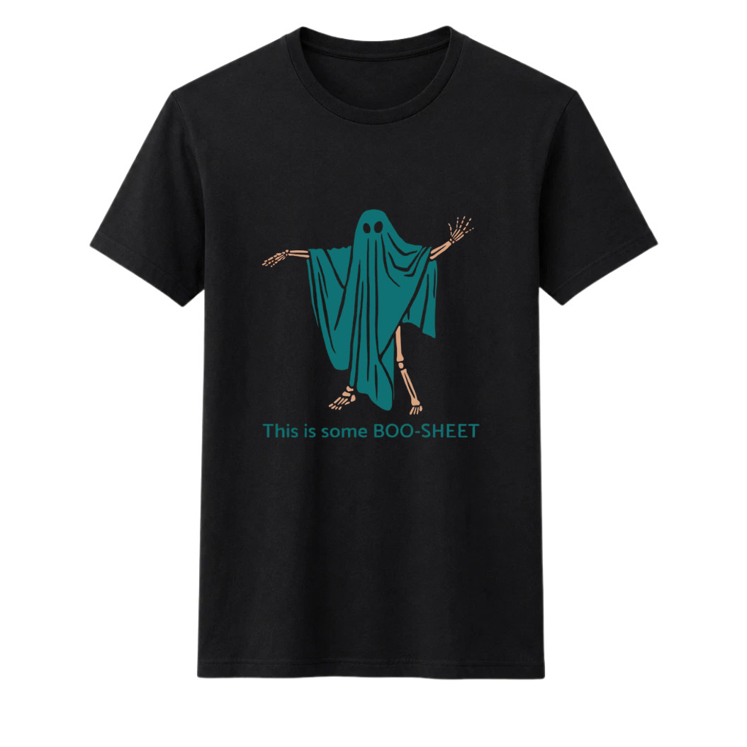 This Is Some Boo Sheet Shirt Premium Print Funny Halloween Ghost Skeleton Tee
