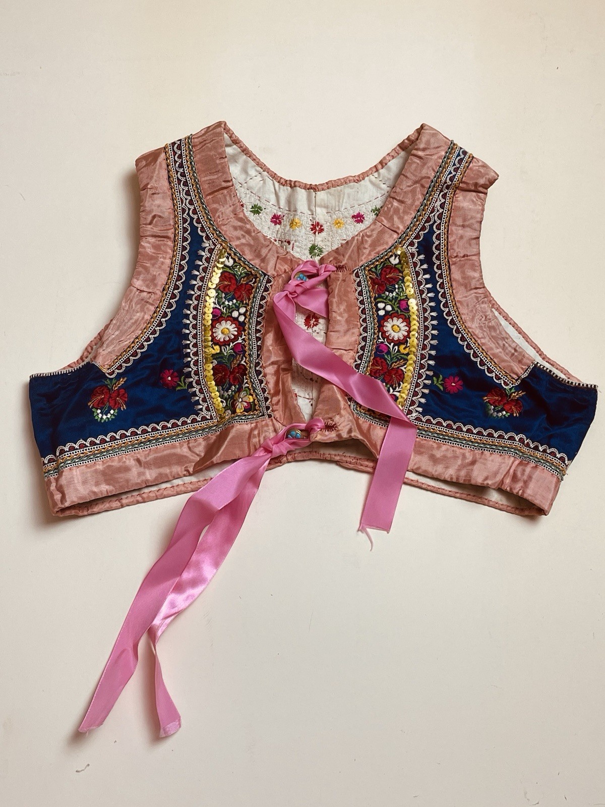 Embroidered Czech Kroj Women’s /Girls Vest, Folk Costume