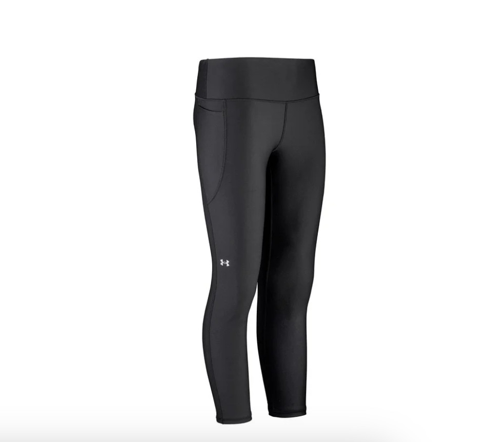 Under Armour Women's High Rise BLACK Tech Ankle Leggings Compression $45 NEW