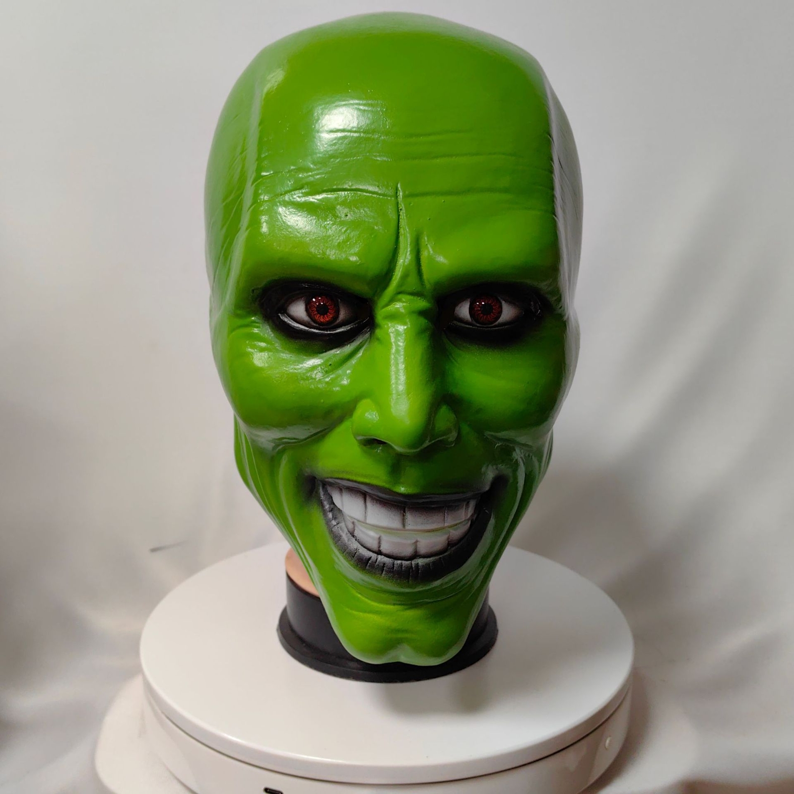 The Mask Jim Carrey Green Latex Mask Halloween Party Movie Cosplay Costume Prop