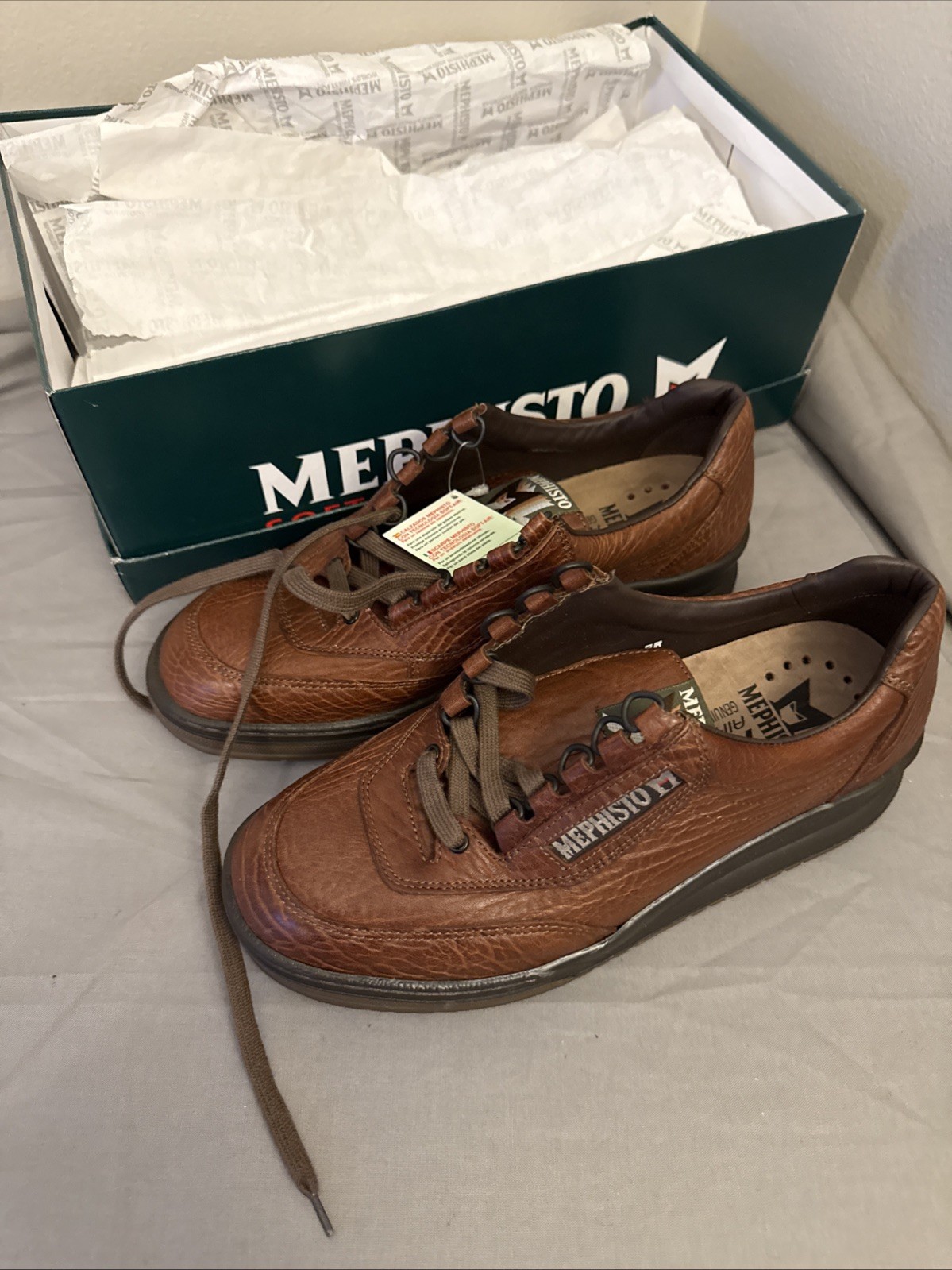 Mephisto Men\'s Match Desert Mamouth 742 Flat Heel Lace-Up Sneakers