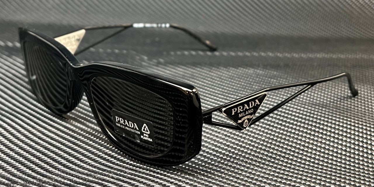 PRADA PR 14YS 1AB5S0 Black Grey Women\'s 53 mm Sunglasses