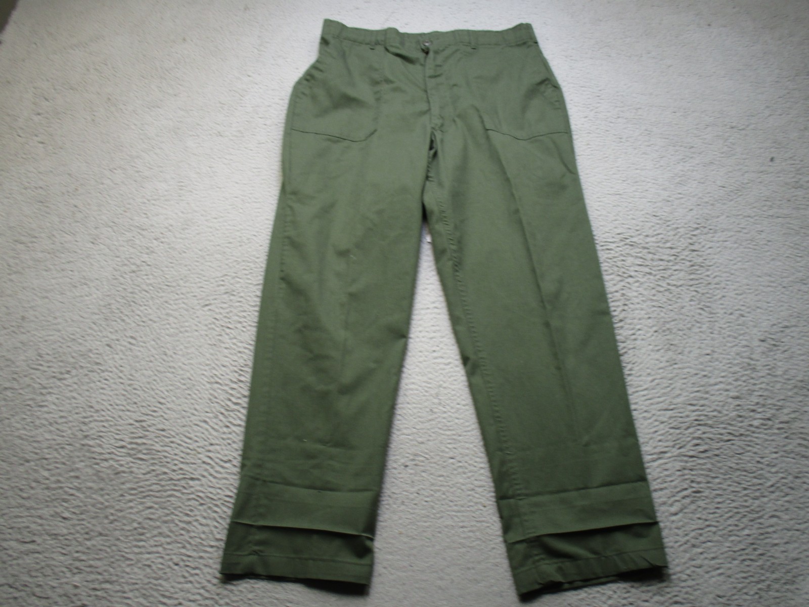 Vintage OG-107 Pants Mens 40x33 Green Sateen Utility Army Trousers Og 507
