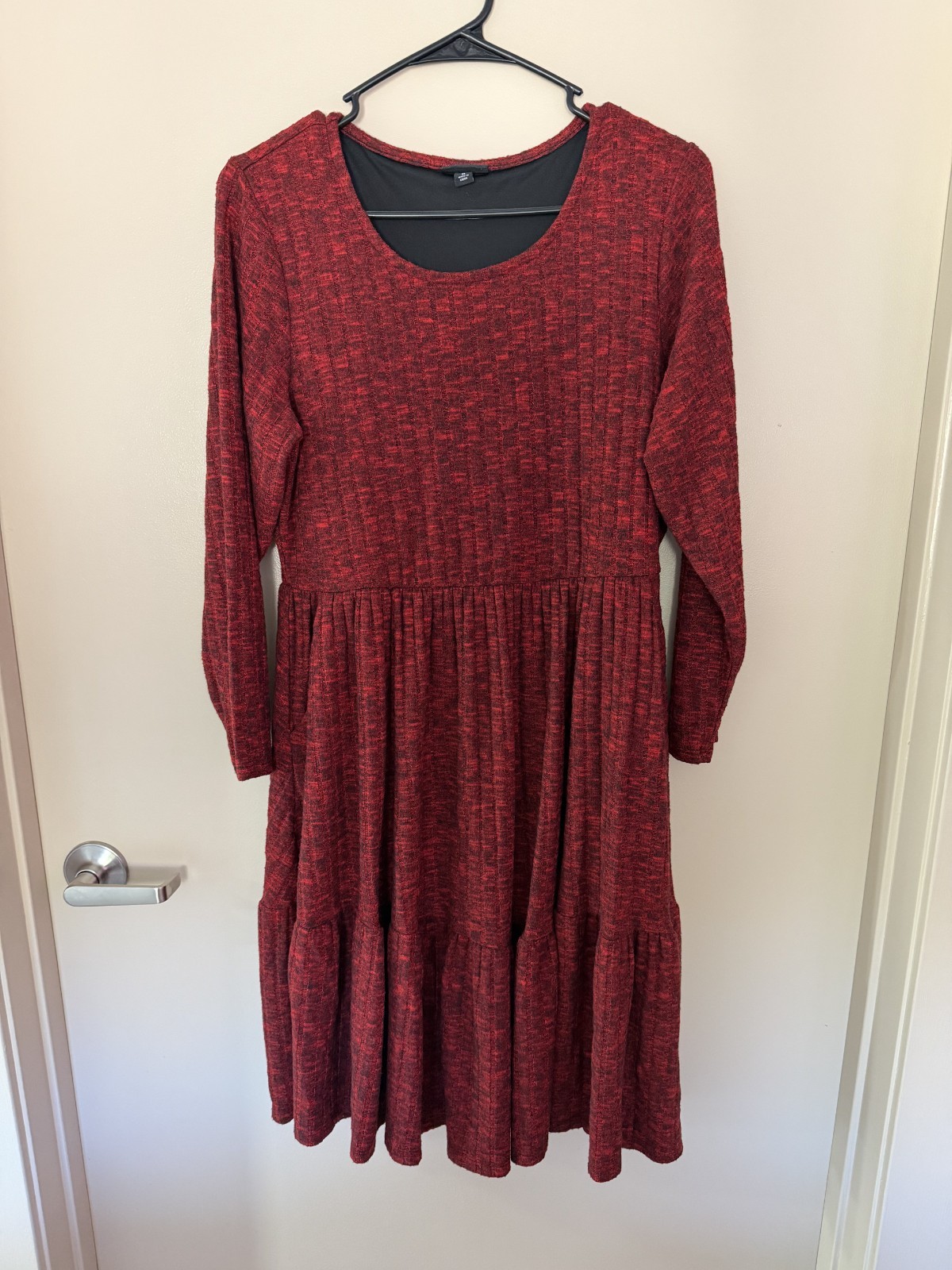 Torrid Mini Brushed Rib Tiered Skater Dress Plus Size 0 L 12