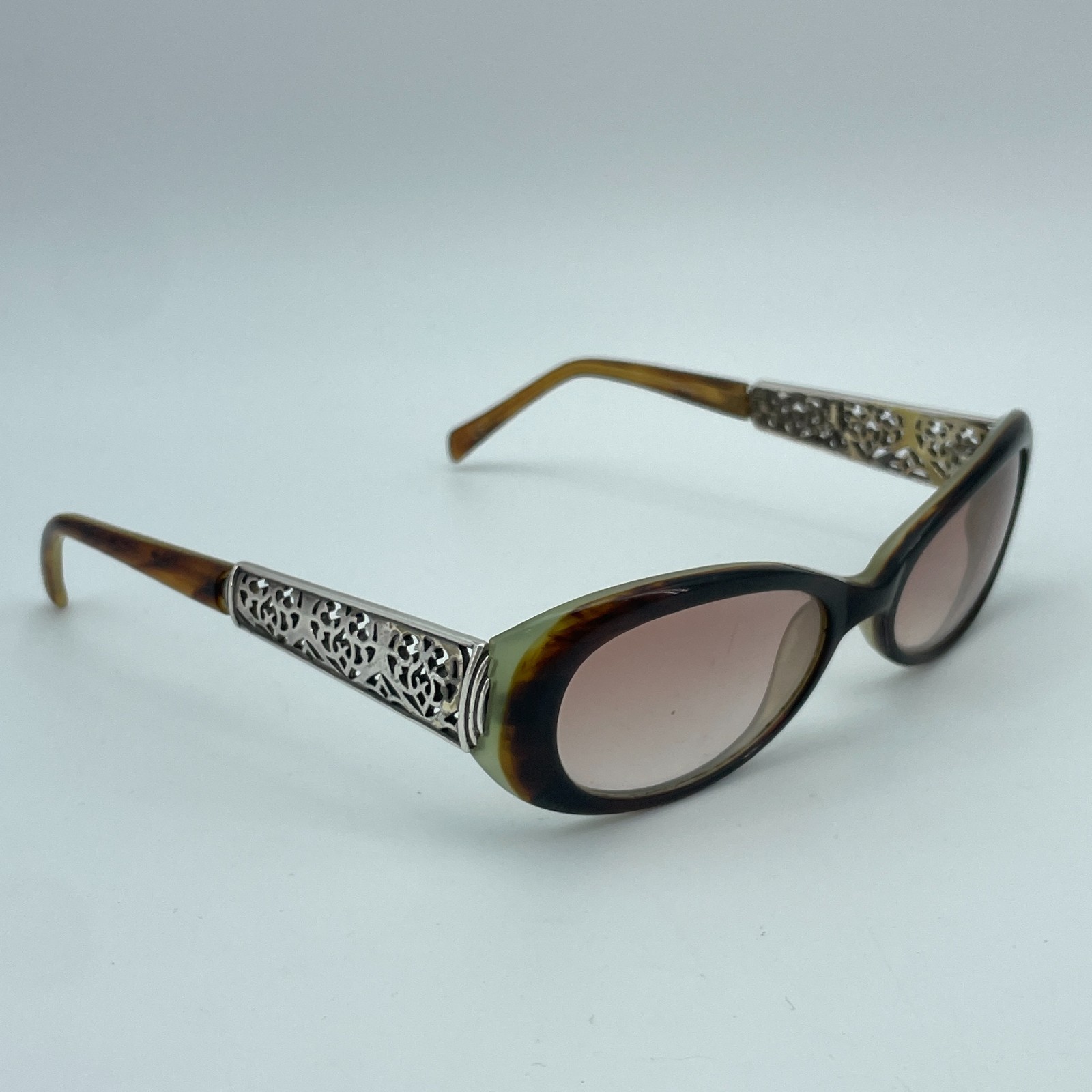 BRIGHTON Symphony A10434 Womens Tortoise Filigree Gradient Sunglasses 52 17 135