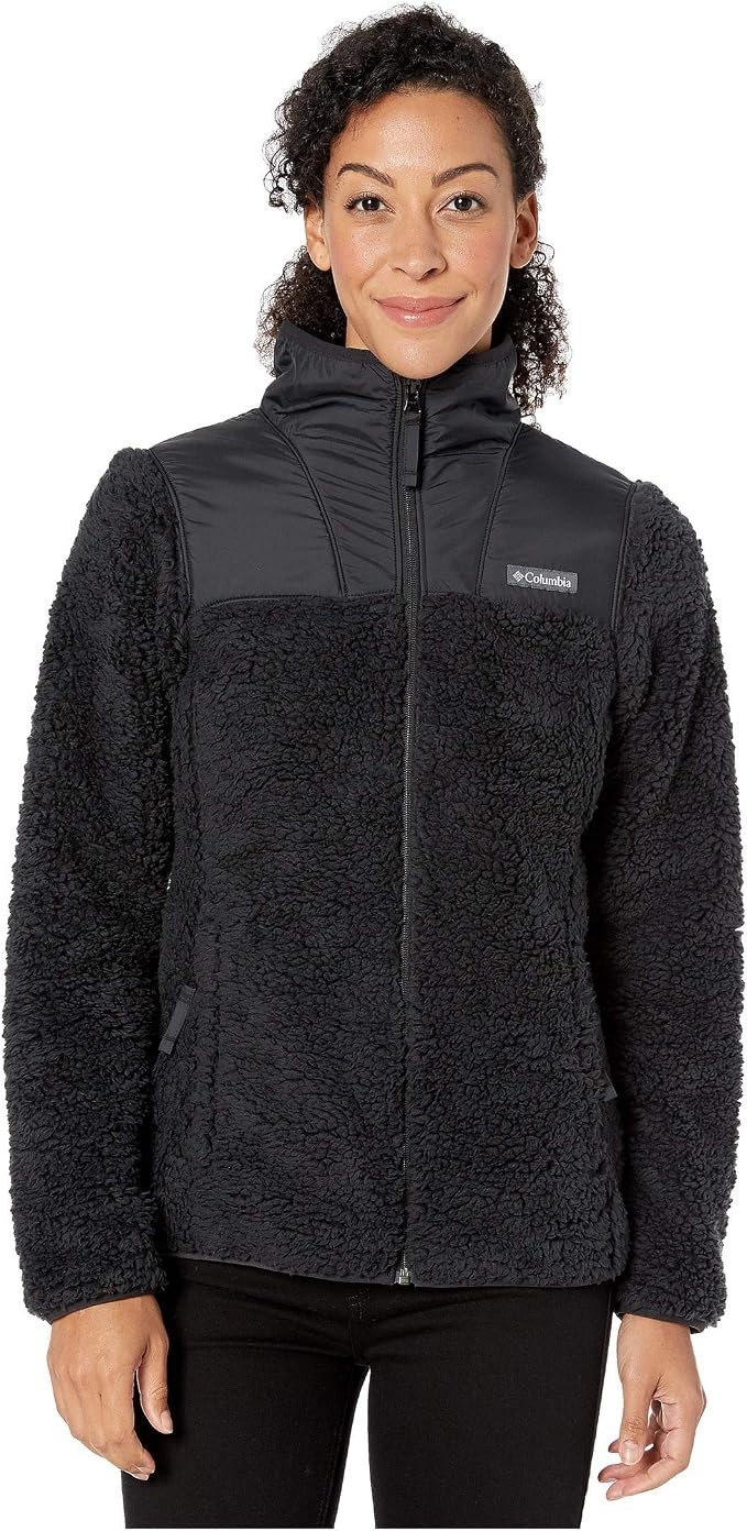 New Columbia Women\'s Winter Pass Fleece Full Zip Jacket- Black