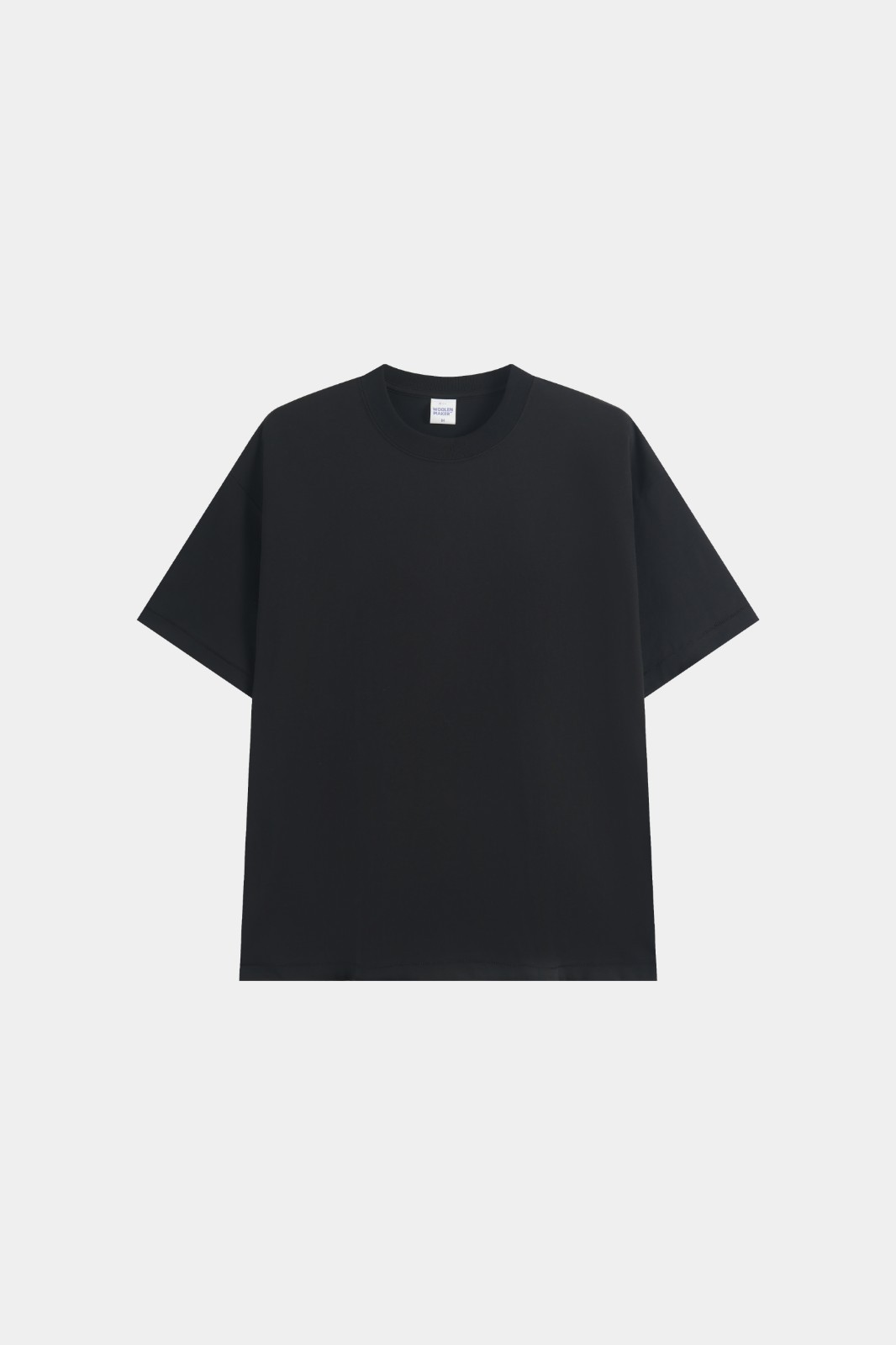Men\'s Black Drop Shoulder T-Shirt Plain Blank