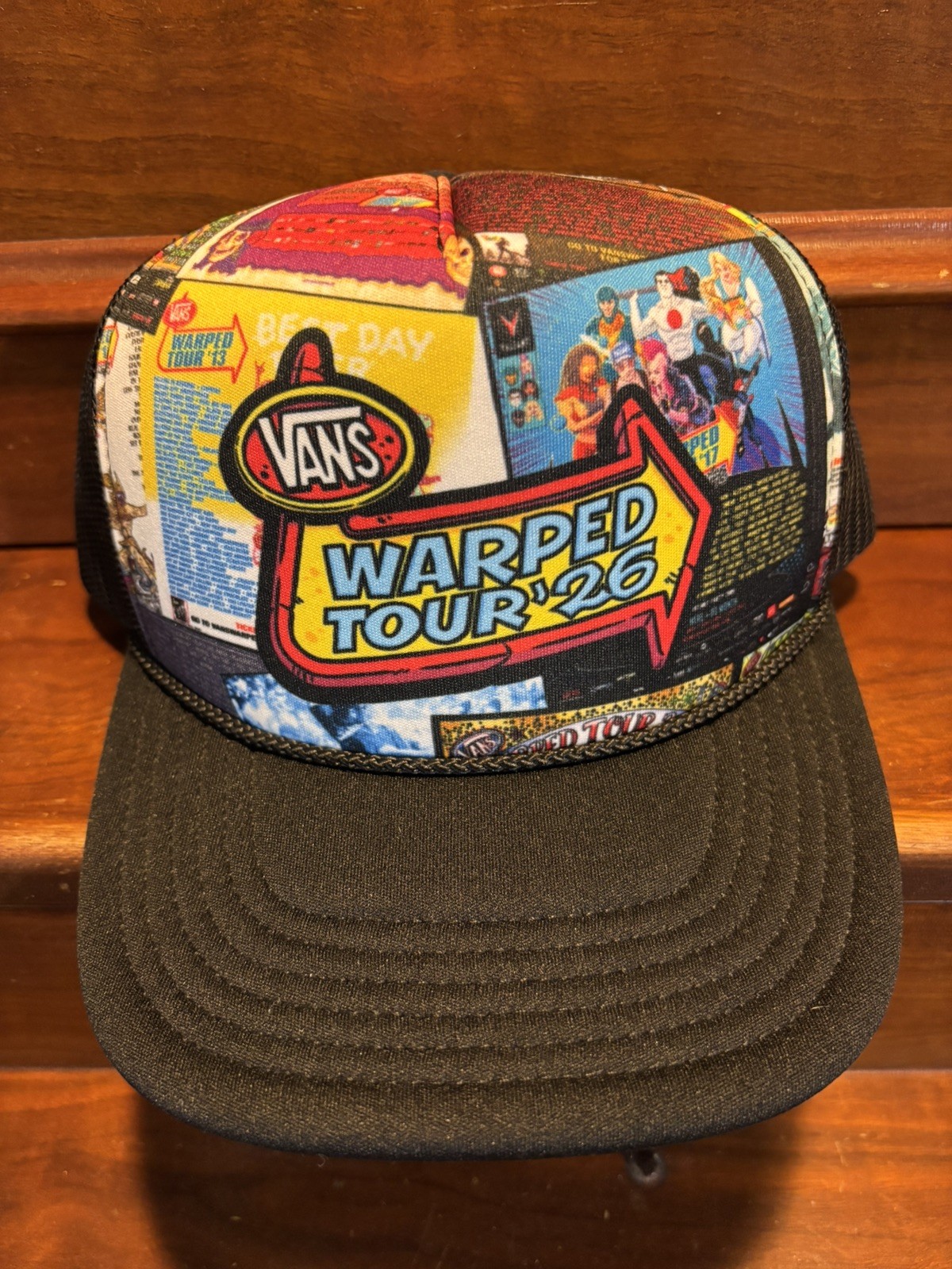 Vans Warped Tour 2026 Trucker Skateboard Hat Cap Mesh snap back 