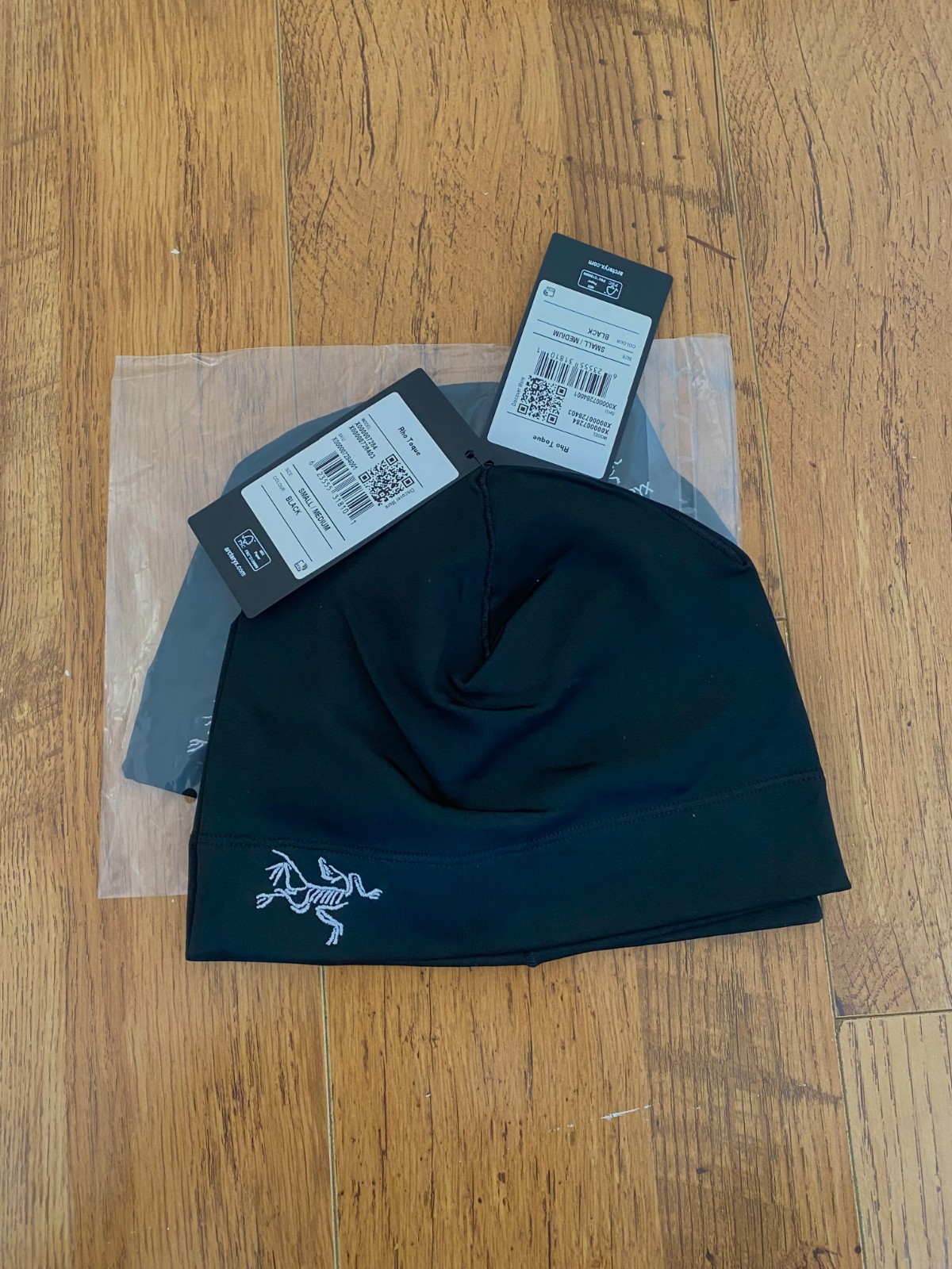 Arc\'teryx Rho Lightweight Wool Toque Black Beanie Size M/SM | Fits All 100% Auth