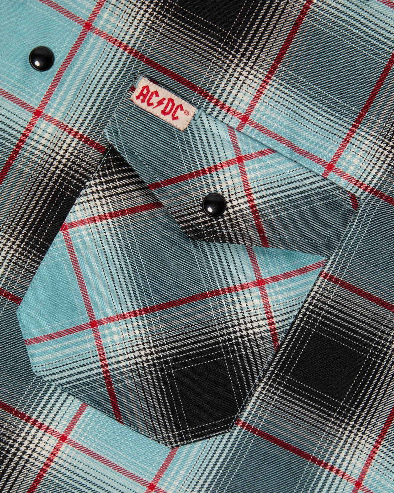 DIXXON Flannel x ACDC AC/DC Dirty Deeds Done Dirt Cheap Sz L Brand New In Hand