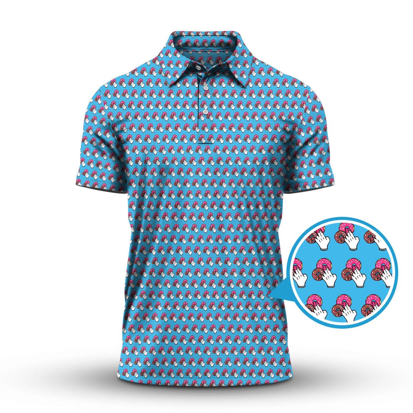 Two In The Pink One In The Stink Golf Polo Shirt, Funny Golfer Gift Men
