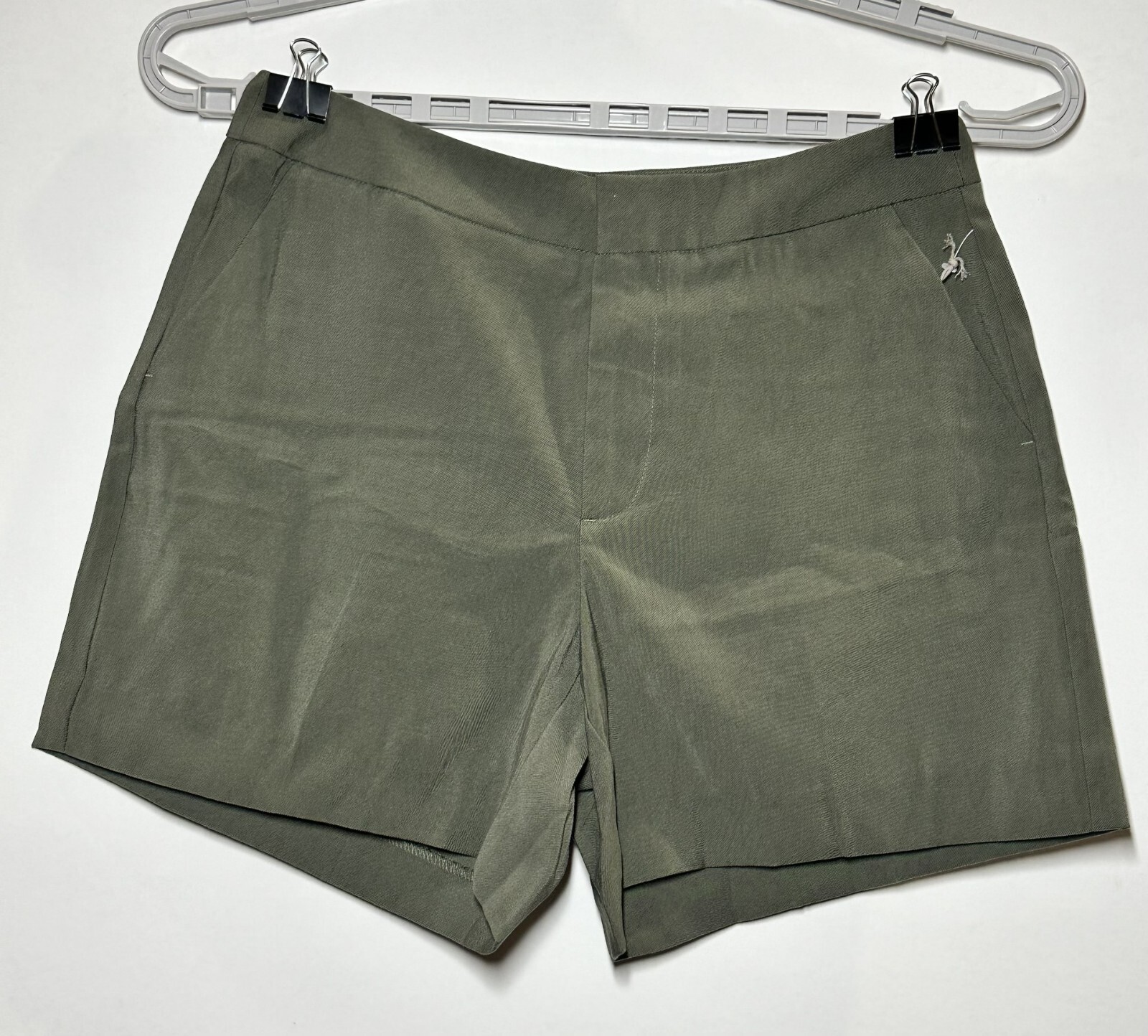 Women\'s Regular Fit Mid-Rise Shorts - A New Day Olive Size 4